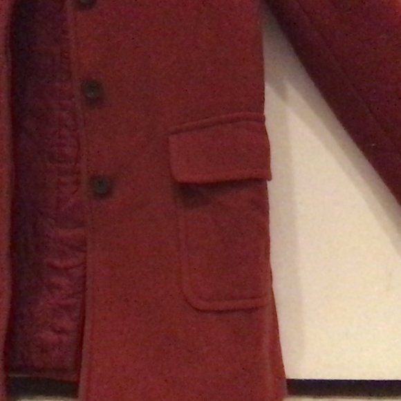 J Crew Wool Burgundy Coat - Picture 4 of 4